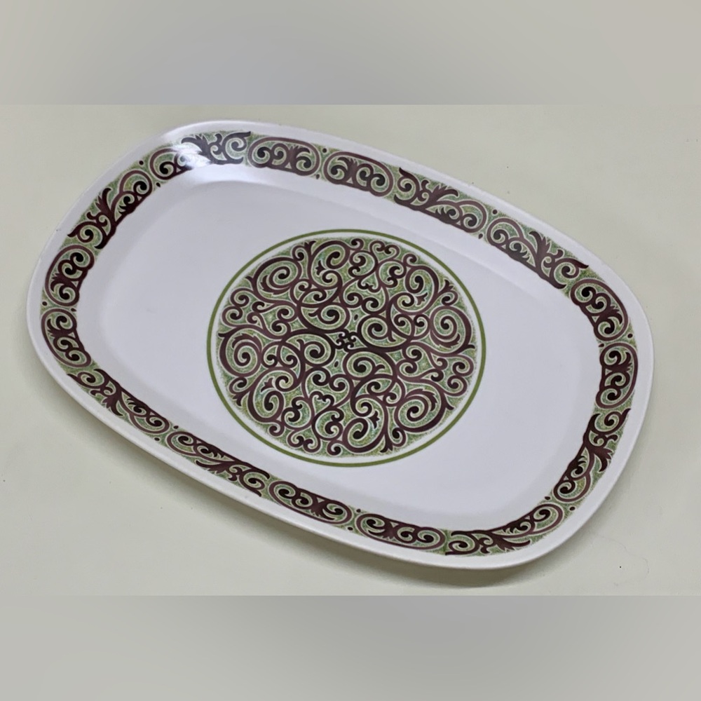 1970s Vtg Discontinued NORITAKE Japan Progression Ole Serving Plate 9043